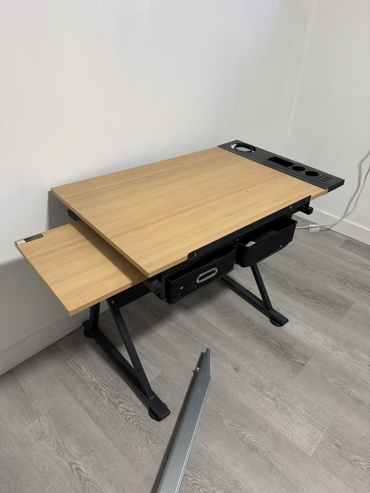 Artist Desk Drawing Table - Adjustable Height With Tilting Tabletop - Sketching Work Station