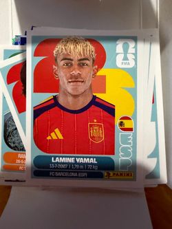 Famine Yamal Spain fifa 2026 World Cup panini sticker card