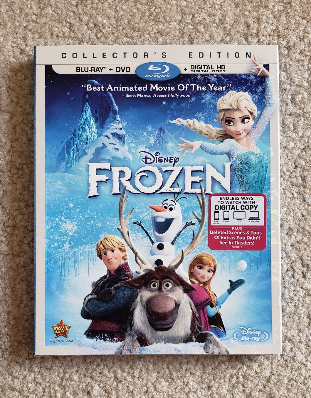 Brand New Disney Frozen Bluray DVD Digital Unopened