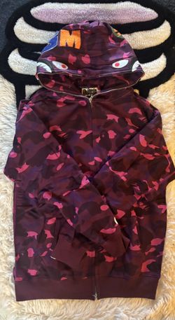 Purple Bape Hoodie Size Medium, Large, XL