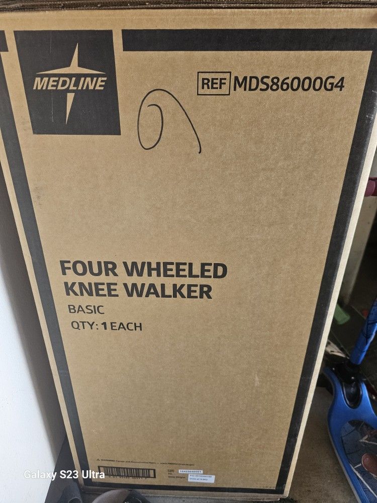 Medline Four Wheeled Knee Walker