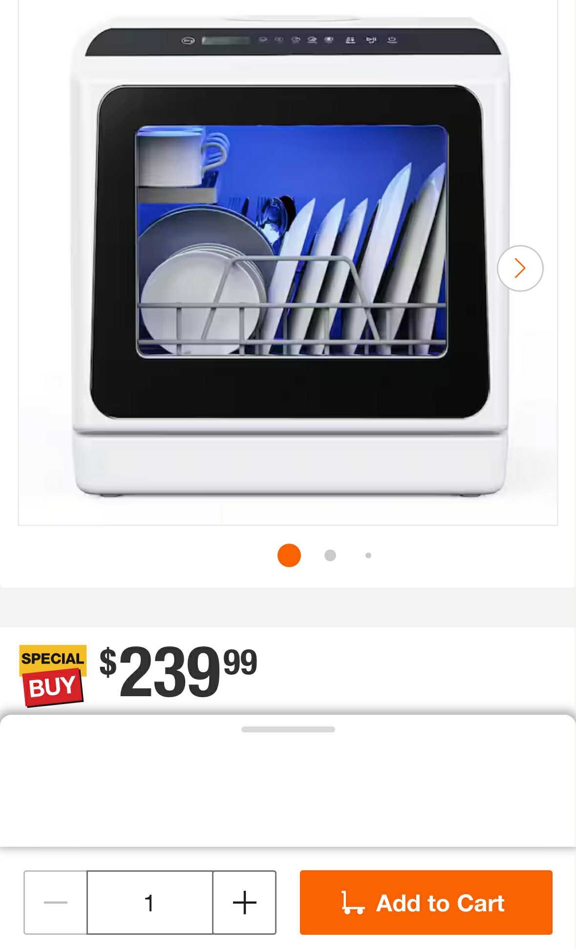 Compact Countertop Dishwasher 🥗 Lavavajillas compacto