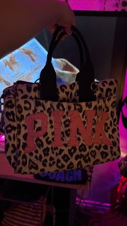 Victoria's Secret PINK Leopard Print Tote Bag