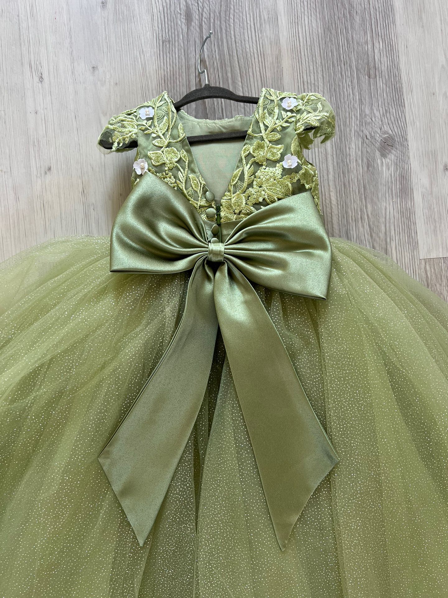 green emerald velvet dress Nellie Ruffle Maxi Dress - Sage