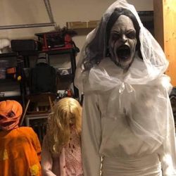 La Llorona Head Prop Professional Made with Glass Eyes 