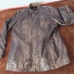 Royal Underground Leather Jacket RARE XL brown