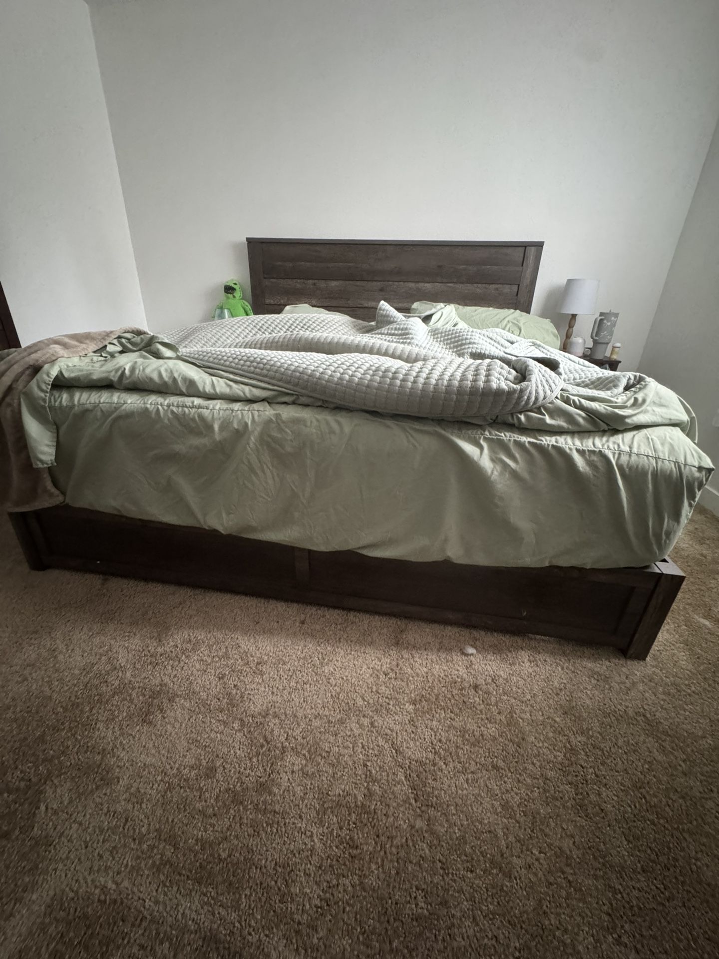 King Size Bed Frame + Mattress