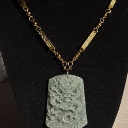 24K Gold PLATED Dragon Jade 🐉 