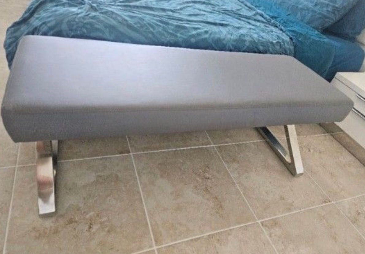 Modern Gray Bench