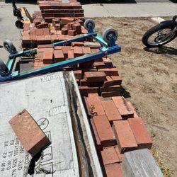 Large Lot of Red Bricks / Pavers — Must Pick Up
