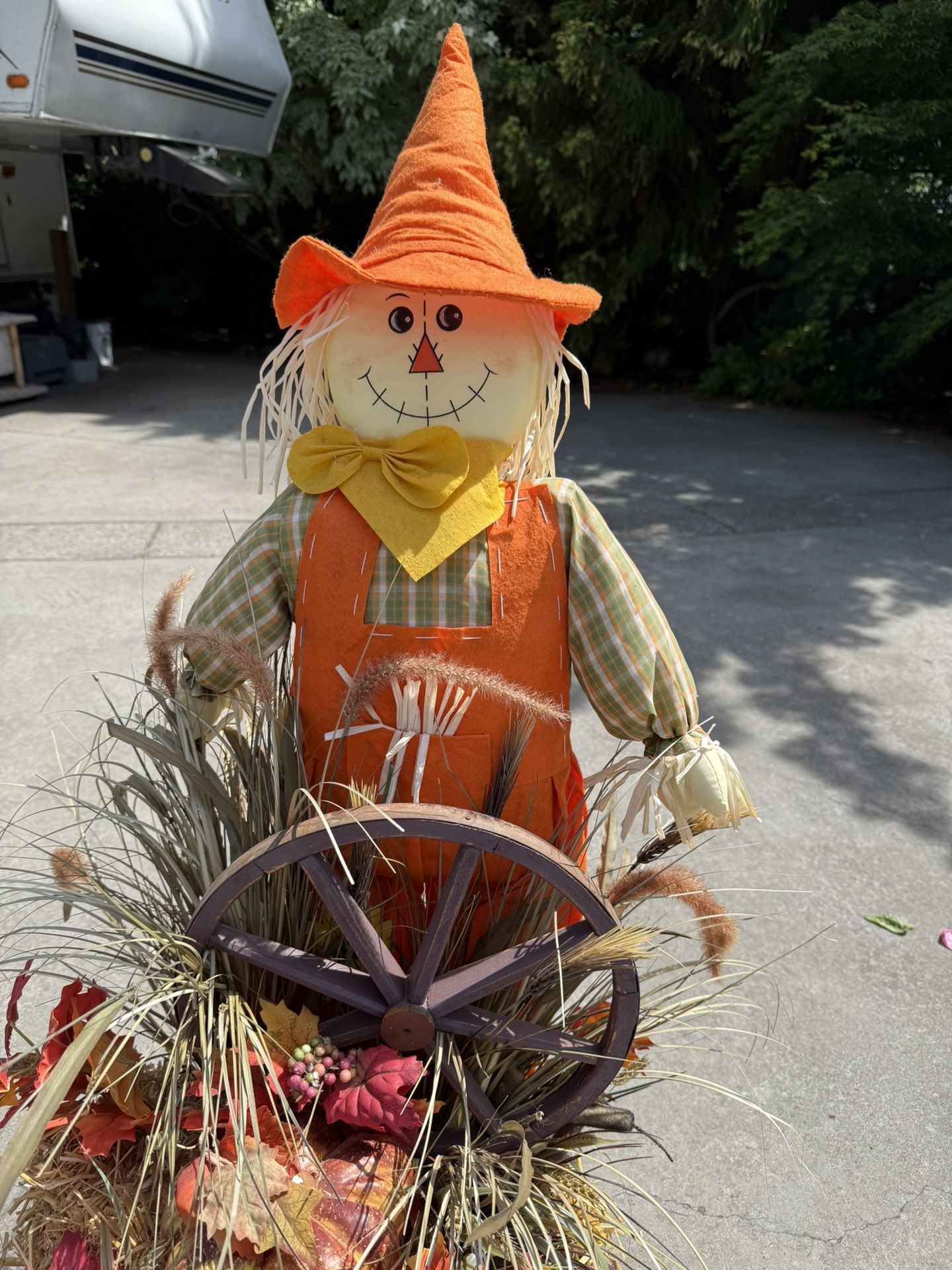 Scarecrow Harvest Decoration For The Front Door