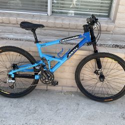 Cannondale Lefty, Jekyll Medium, 27 Speed, 26” Wheels.  Full Suspension, Hydraulic Disc Brakes, Aluminum Frame & Fork