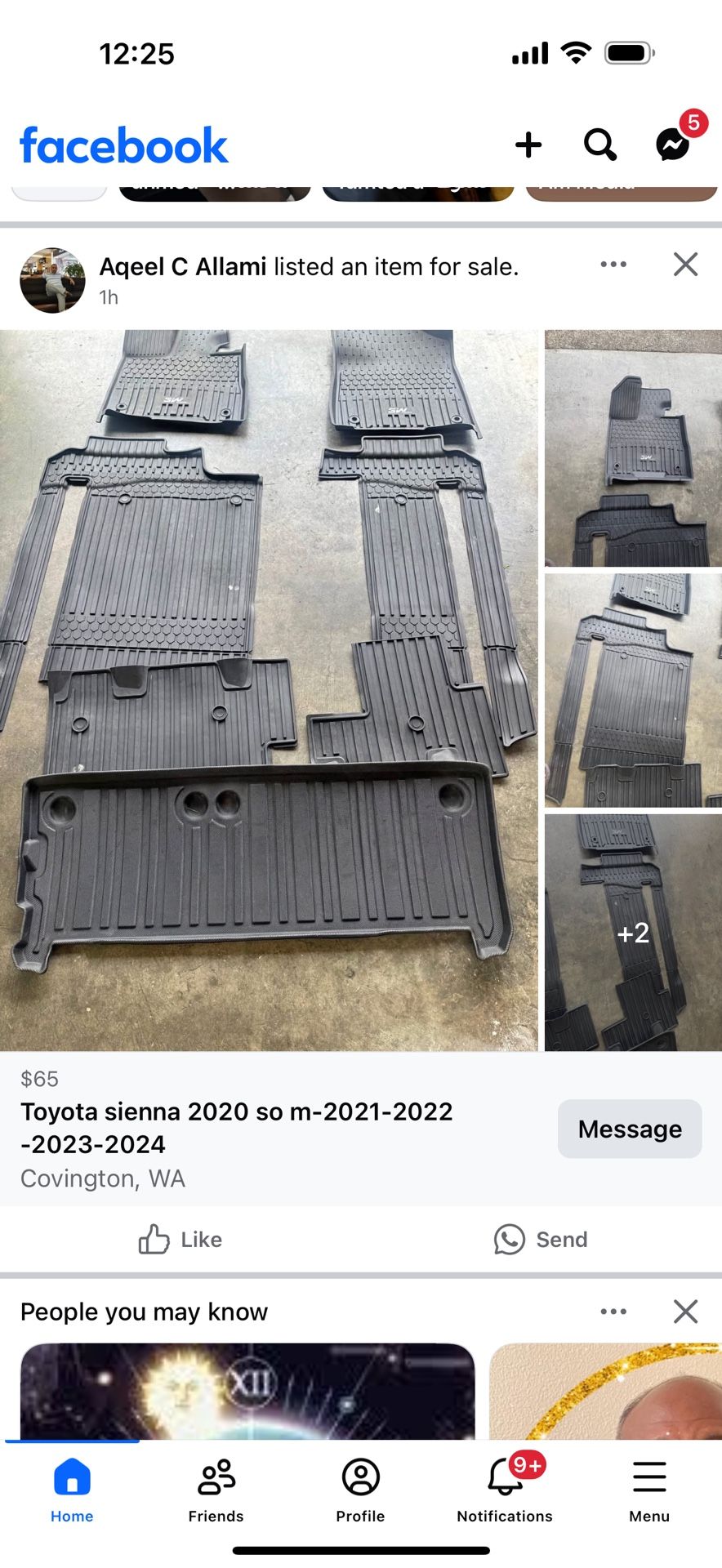 Toyota sienna Floor Mats