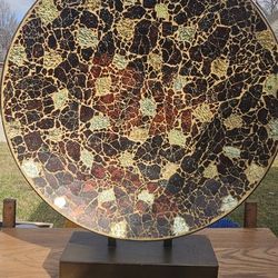 Large Round Art Glass Mosaic Disc – 30”