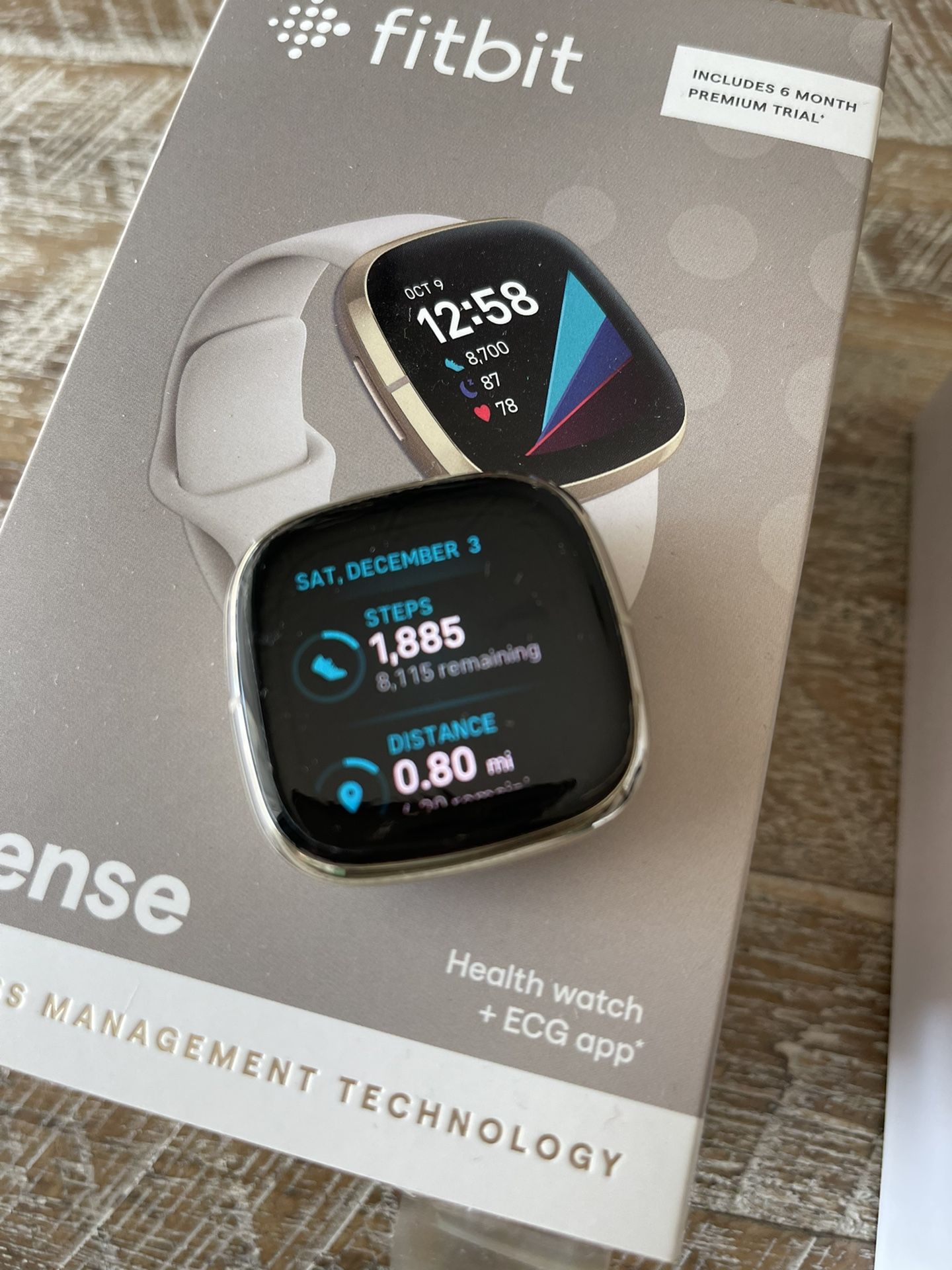 Fitbit Sense Health Watch +ECG App