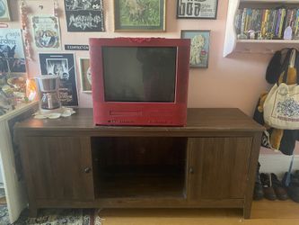 Tv Stand Entertainment Center Record Shelf