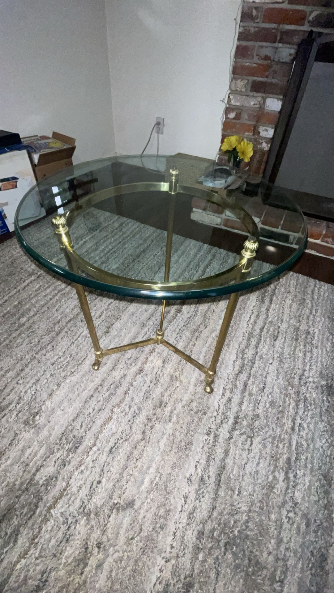 Early 70s Glass End Table