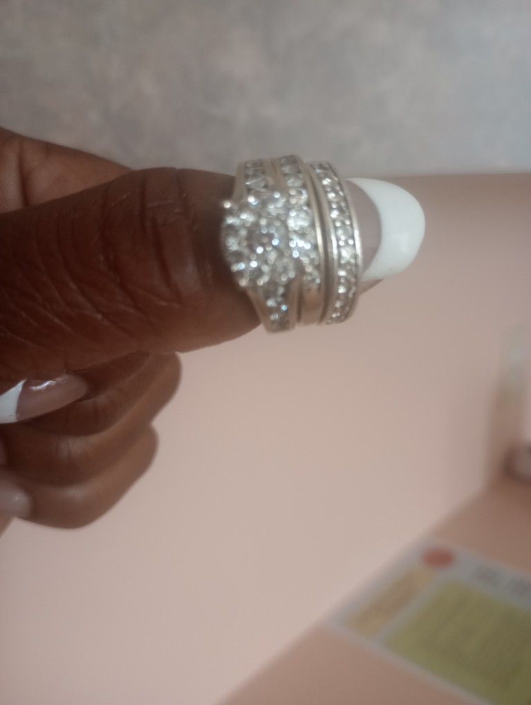 2 Carat Diamond Cut Princess Ring Set