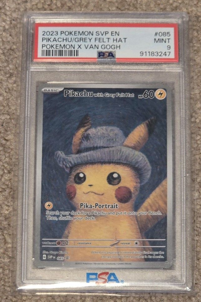 Van Gogh Pikachu PSA 9