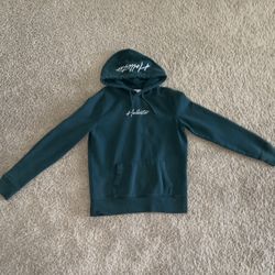 Green Hollister Plain Hoodie: Adult S