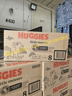 Huggies Size 8 Little Movers 76 Pañales Diapers❗️Nuevos Firm Price