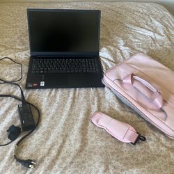 Lenovo IdeaPad Laptop with Charger and Case