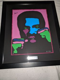 Muhammad Ali  Art Work Signed .