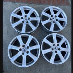 4 - 17x7 5x114.3 5x4.5 Stock Acura Tsx Tlx Rsx Civic Camry Accord Corolla Wheels Rims!!!