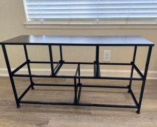 Black Metal Console Table, 39 X 12