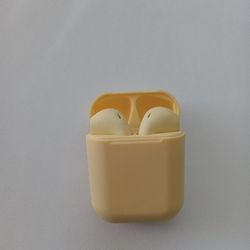 Yellow Bluetooth Headphones 