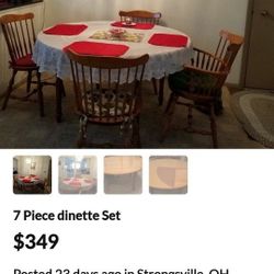 Dinning Room 7 PC. Set