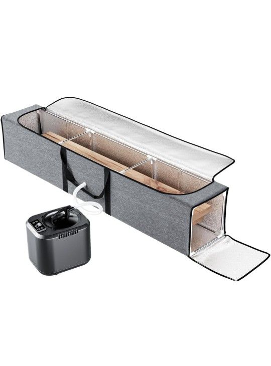 Wood Bending Steam Kit Tool-Free Assembly with 55" Foldable Steam Box and 2.9L Wood Steamer for Curved Woodworking