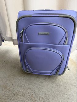 United colors of Benetton European carry on lilac soft side small suitcase