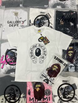 White Chrome Hearts x Bape Tee