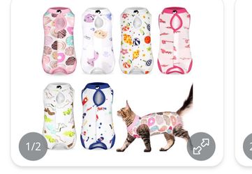 6 set cat recovery suit from surgery
