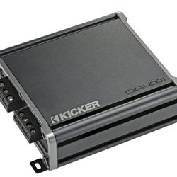 Kicker 46CXA400.1T CX Series mono subwoofer amplifier — 400 watts RMS x 1 at 1 ohm