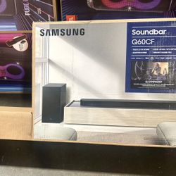 Samsung Soundbar (HW-Q60CF) Dolby Atmos 3.1.2 Home Theater + 420 Watts Wireless Sub, Adaptive Audio