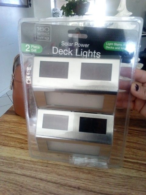 Solar Power Deck Lights .