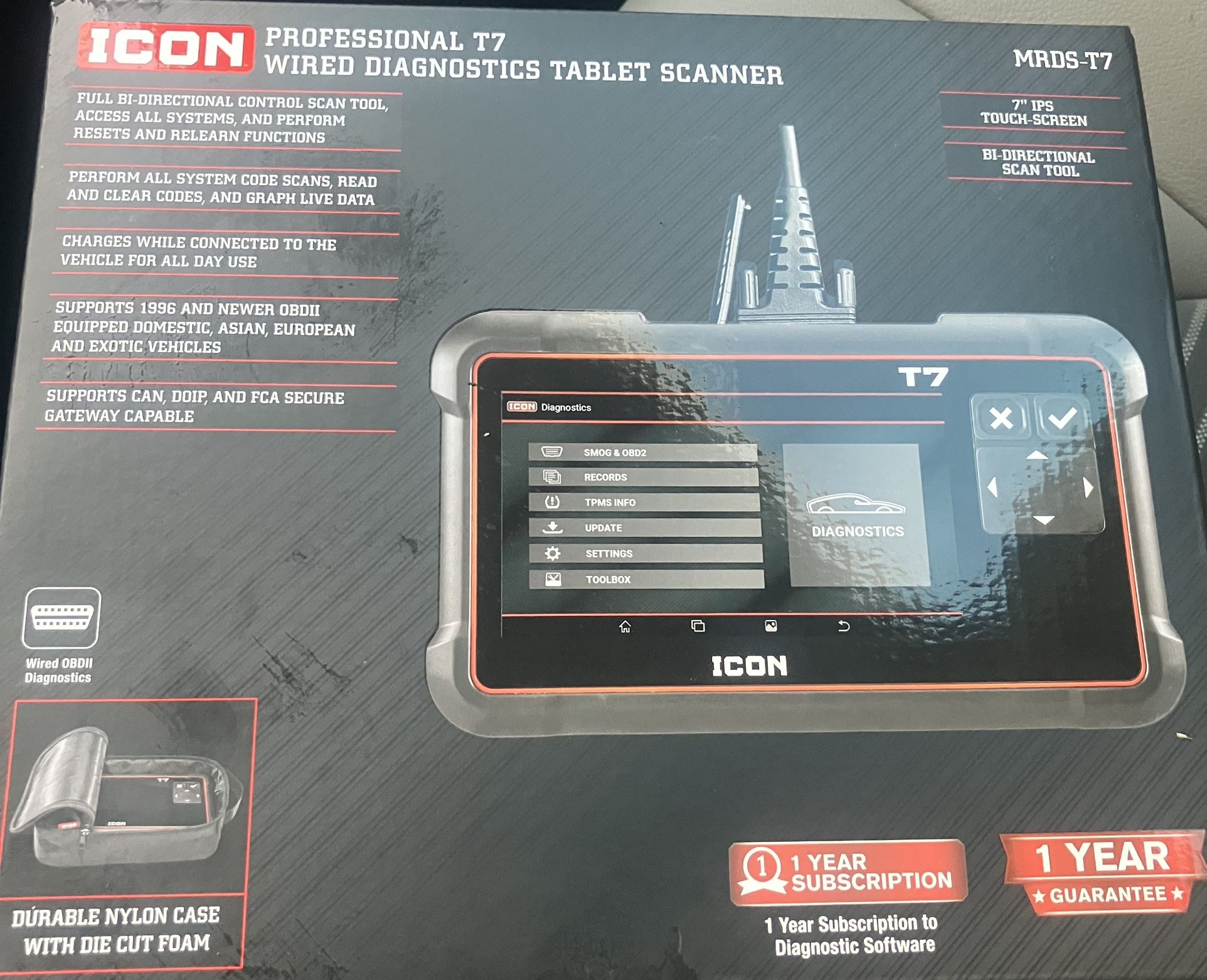 Professional T7 Wired Diagnostic Tablet Scanner