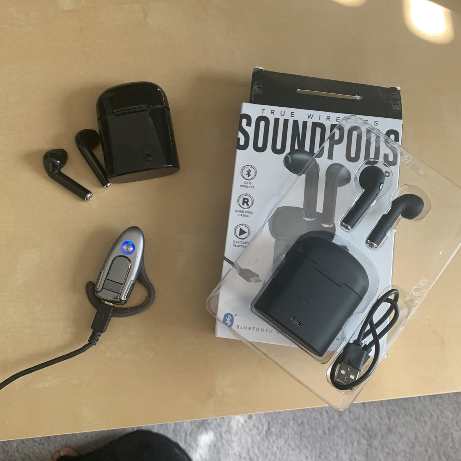 3 Bluetooth Headsets