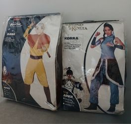 Halloween costumes Aang and Korra