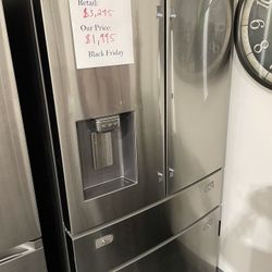 Samsung 28 cu/ft. French Door RF28R7351SR Refrigerator Freezer 3382