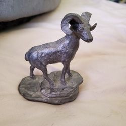 Handcrafted Pewter Ram Made In USA