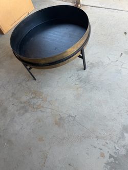 Metal center table