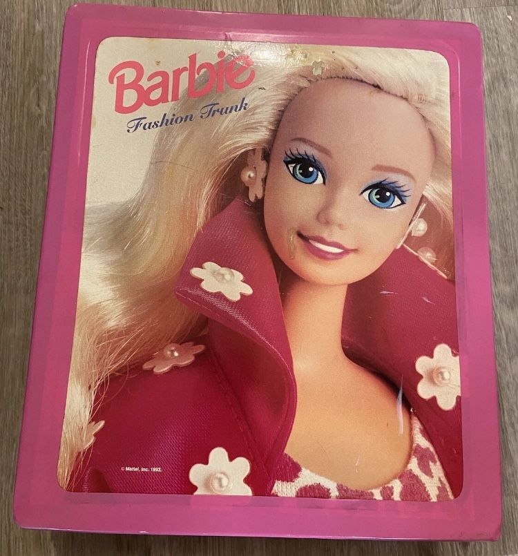 Barbie Vintage 1993 Fashion Trunk Doll Clothing Accessory Storage Carrying Case