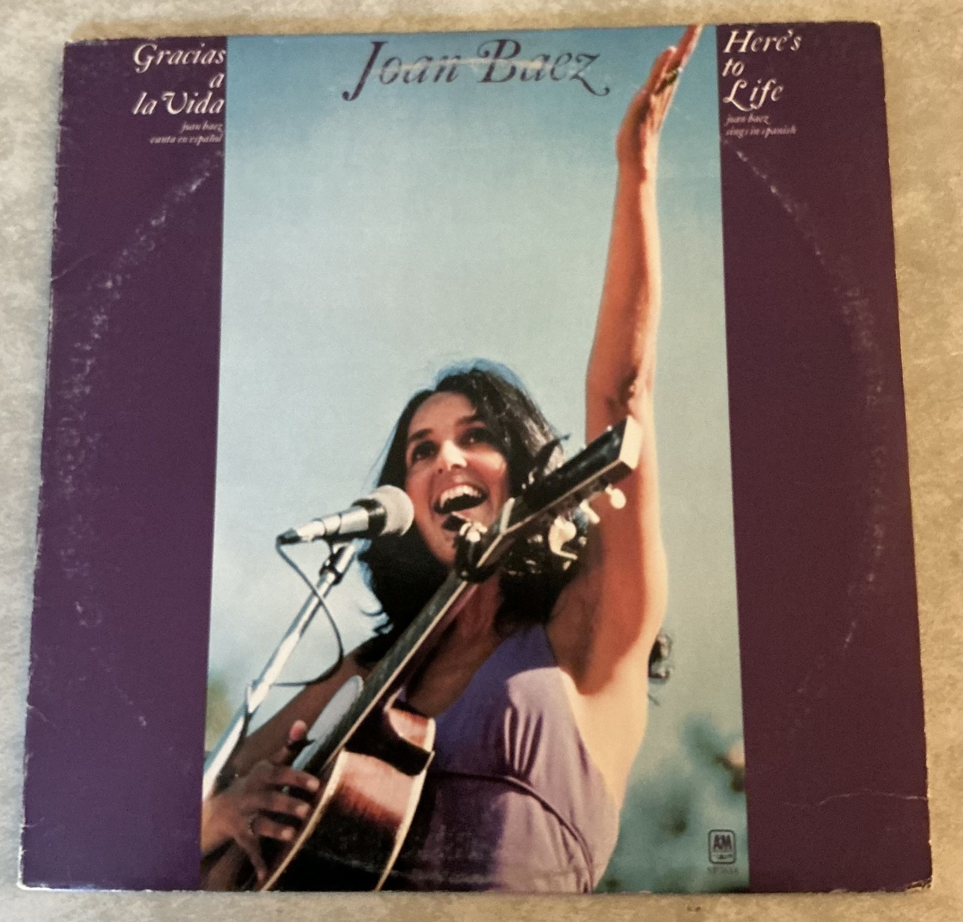 Joan Baez “Gracias a la Vida” (Here’s To Life) 1974, Mono, All Songs Sung in Spanish LP