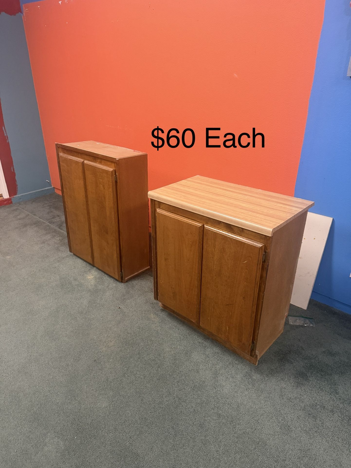 Two Cabinets Cabinets For Sale - Excellent Condition