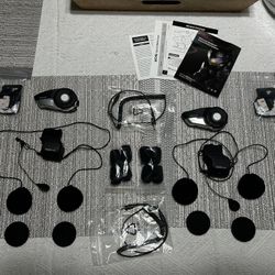 Two Sena 20S Bluetooth Motorcycle Comm Headsets/Devices - Complete