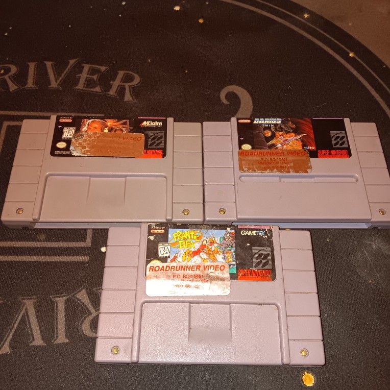 3 Super Nintendo Games