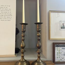 Bronze Candlestick Holders
